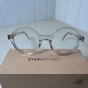 Eyebuydirect Groove Frames Only Clear‎ Full Rim Round 50-22-145 Unisex Glasses